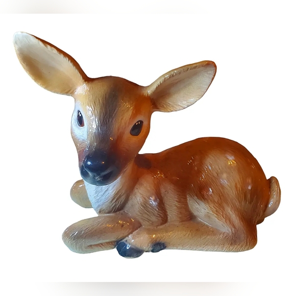 Large vintage Scioto fawn deer figurine - Picture 1 of 5